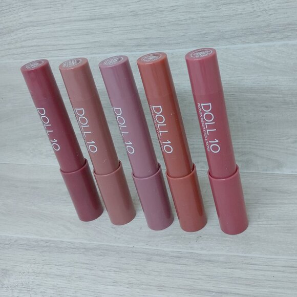 Doll 10 Peptide Plump Soft Focus Lip Crayon Set 5pc | 0.11 oz each | New - Picture 2 of 4